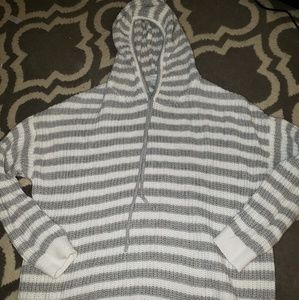 Hooded Stripe Sweater